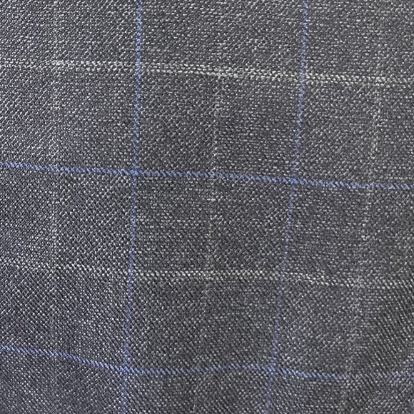 PRONTO UOMO Gray Plaid Blazer Jacket 100% Wool 4-Button 40R - Picture 6 of 10